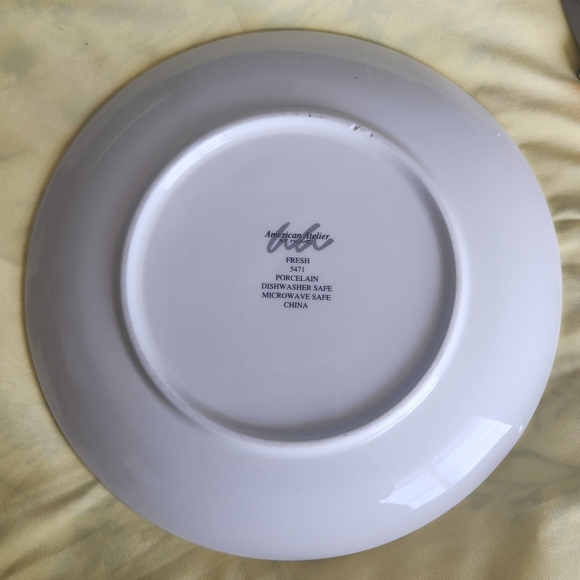 Carrot Recipe Plate American Atelier At Home 8 inch Fresh 5471 Porcelain - Picture 9 of 9